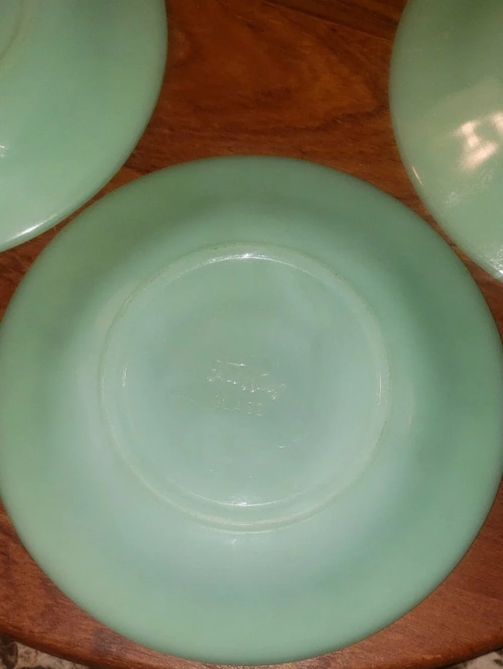 Vintage Jadeite Ribbed Plates/Saucers